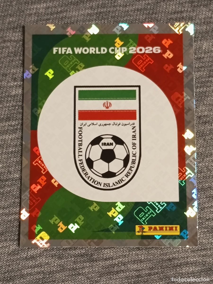 Cromos de F&uacute;tbol: ESCUDO IRAN IRN 1 STICKER MUNDIAL 2026 PANINI FIFA WORLD CUP NUEVO
