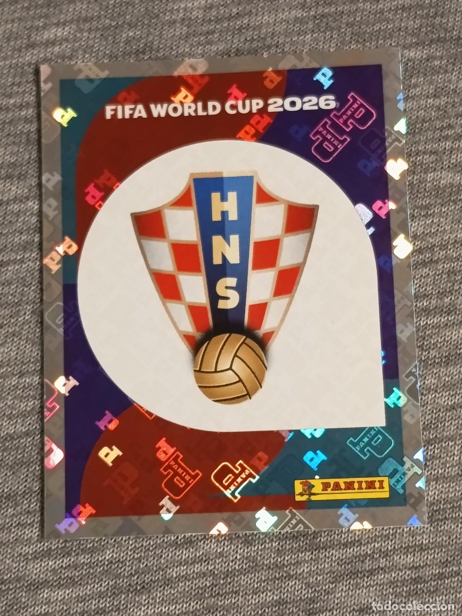 Cromos de F&uacute;tbol: ESCUDO CROACIA CRO 1 STICKER MUNDIAL 2026 PANINI FIFA WORLD CUP NUEVO