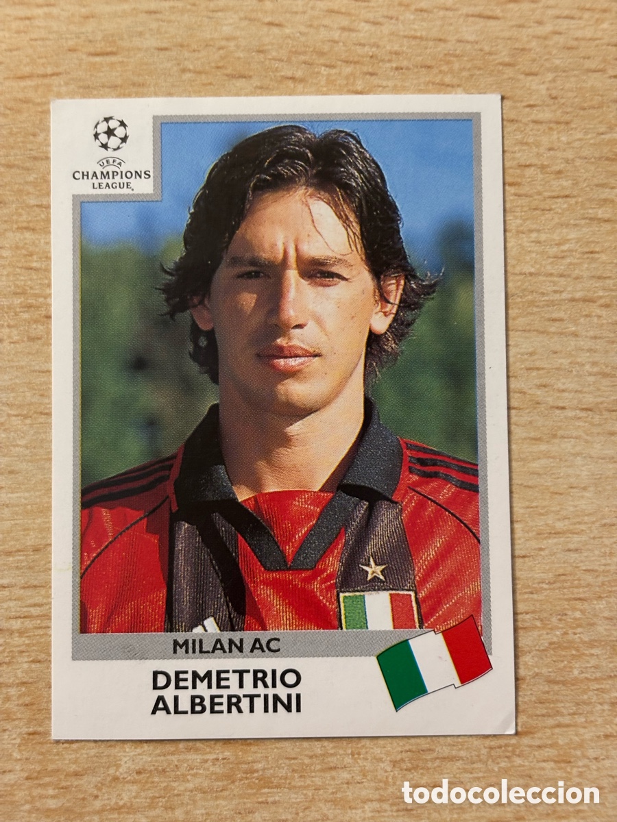 Cromos de F&uacute;tbol: # 299 Albertini Milan AC Champions League 99 00 1999 2000 sin pegar