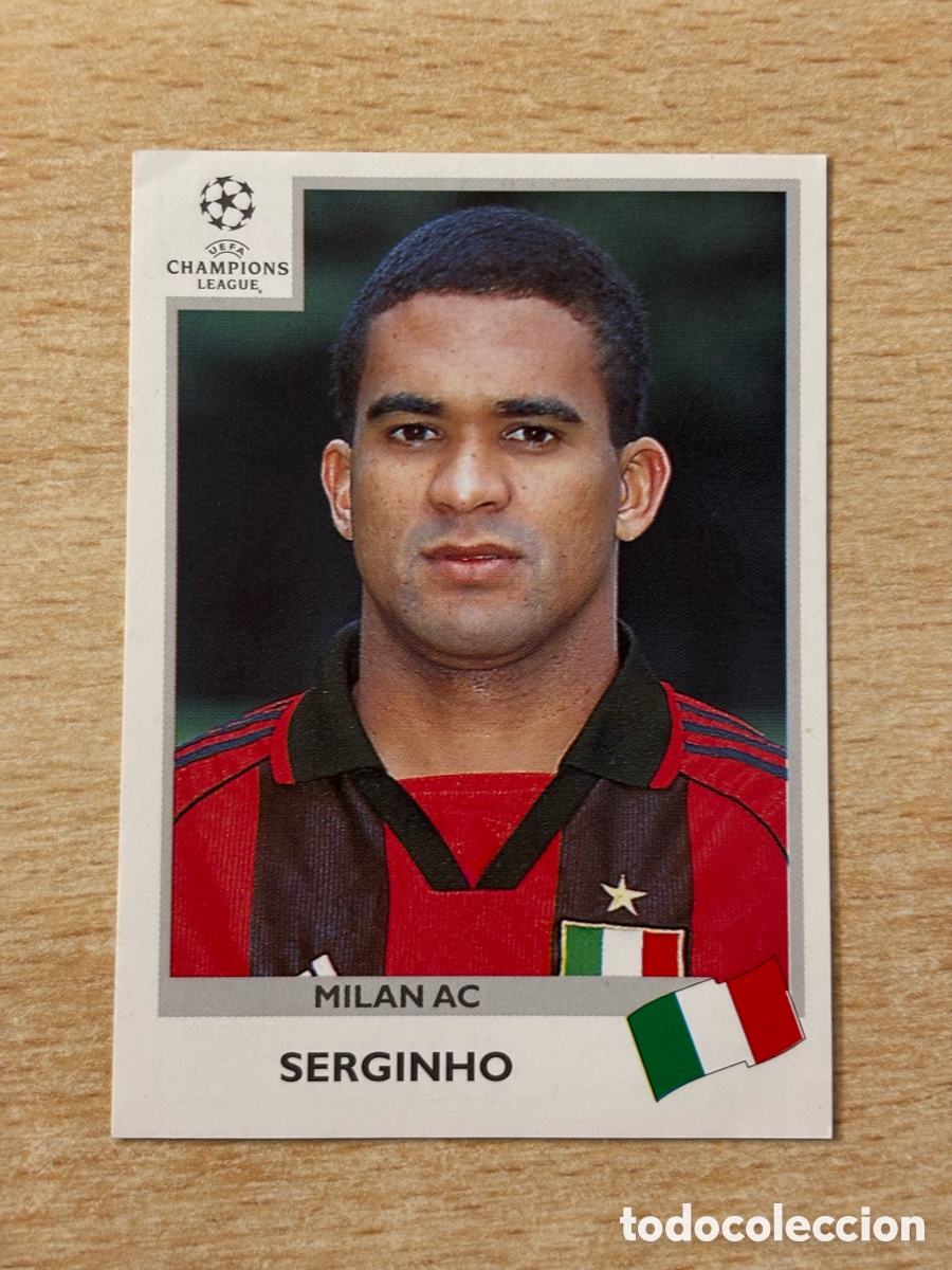 Cromos de F&uacute;tbol: # 296 Serginho Milan AC Champions League 99 00 1999 2000 sin pegar
