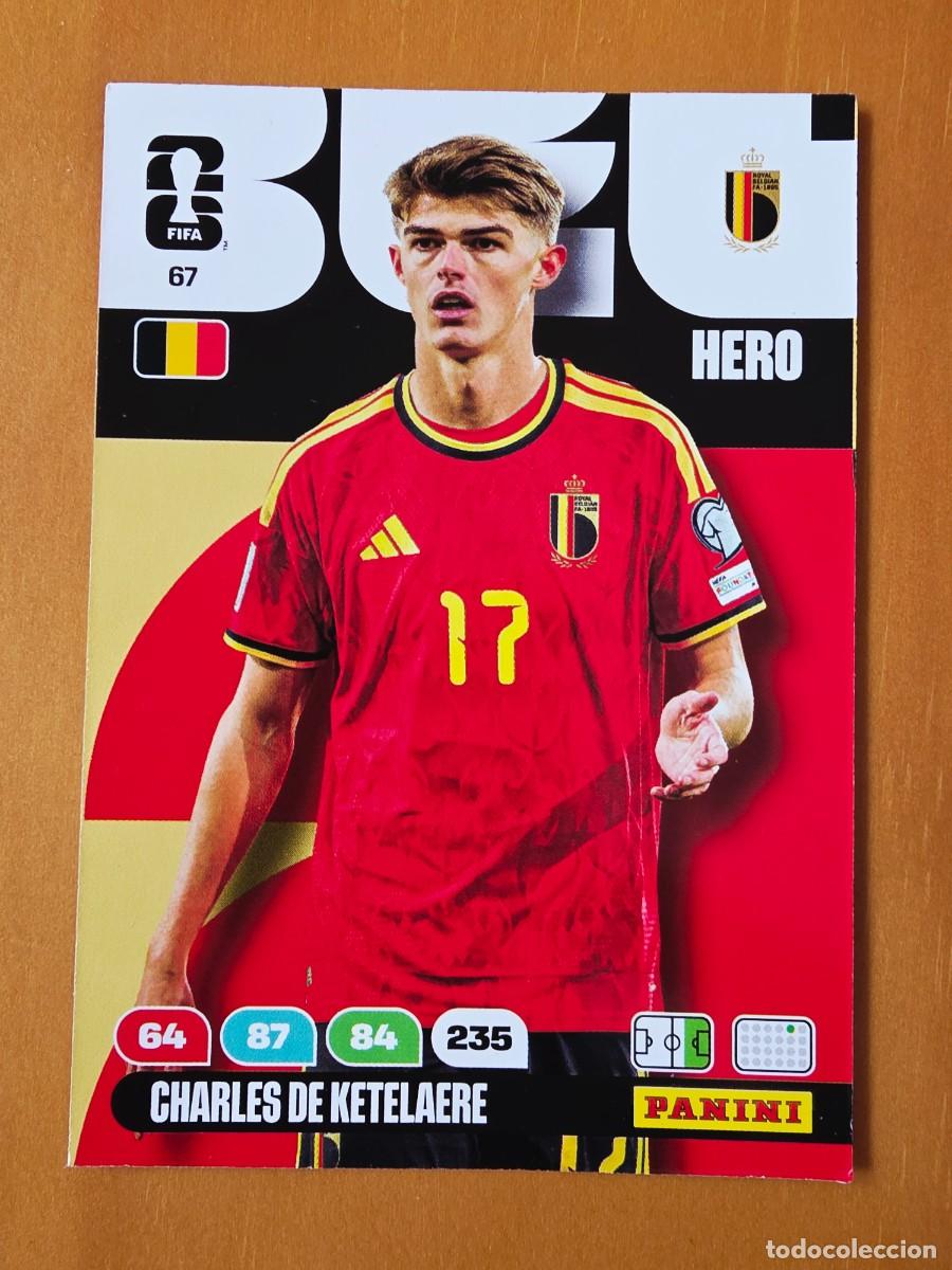 Cromos de F&uacute;tbol: 67 Charles de Ketelaere, Hero, B&eacute;lgica, Panini Adrenalyn XL Fifa World Cup 2026 Mundial 26