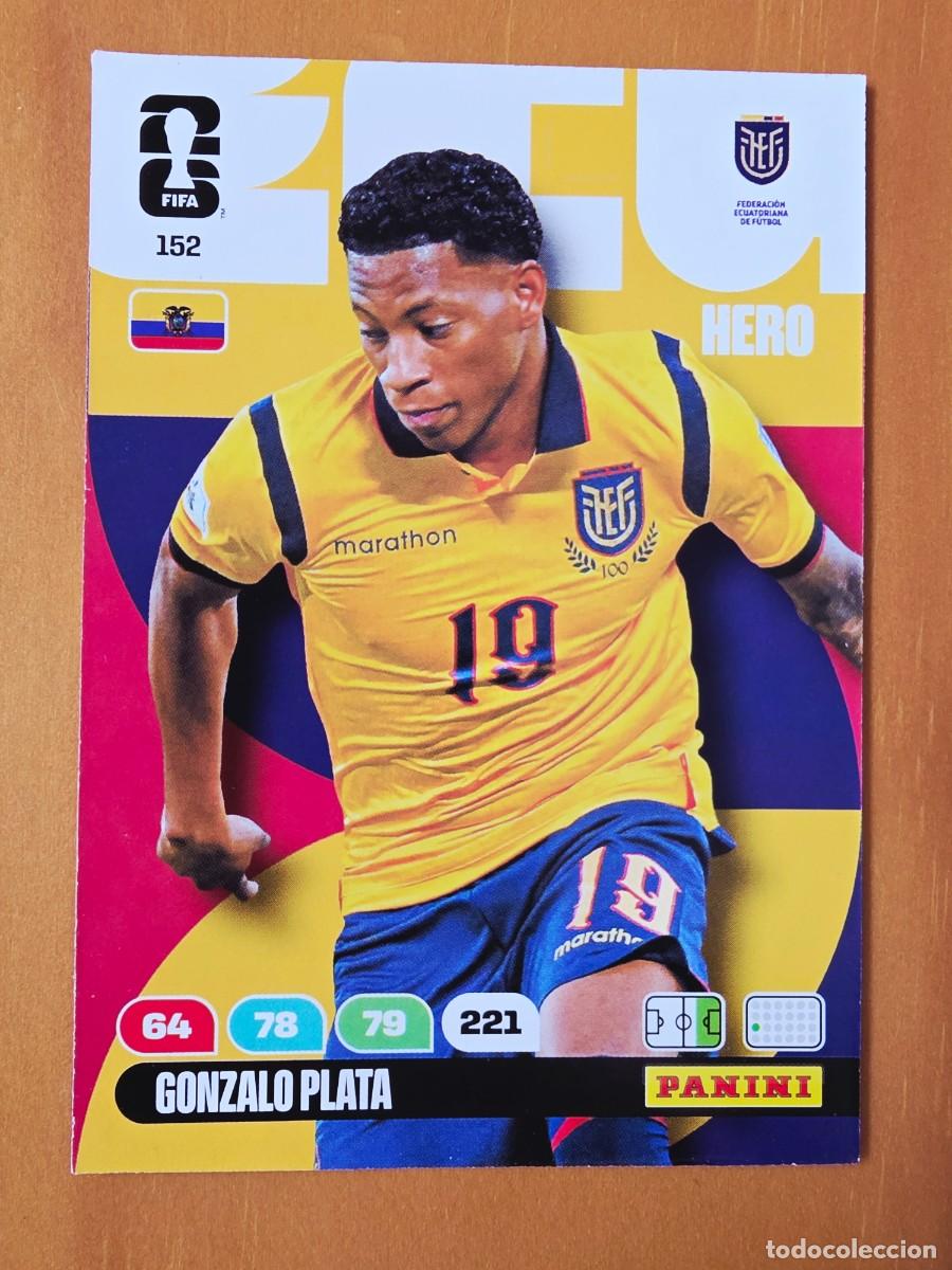 Cromos de F&uacute;tbol: 152 Gonzalo Plata, Hero, Ecuador, Panini Adrenalyn XL Fifa World Cup 2026 Mundial 26