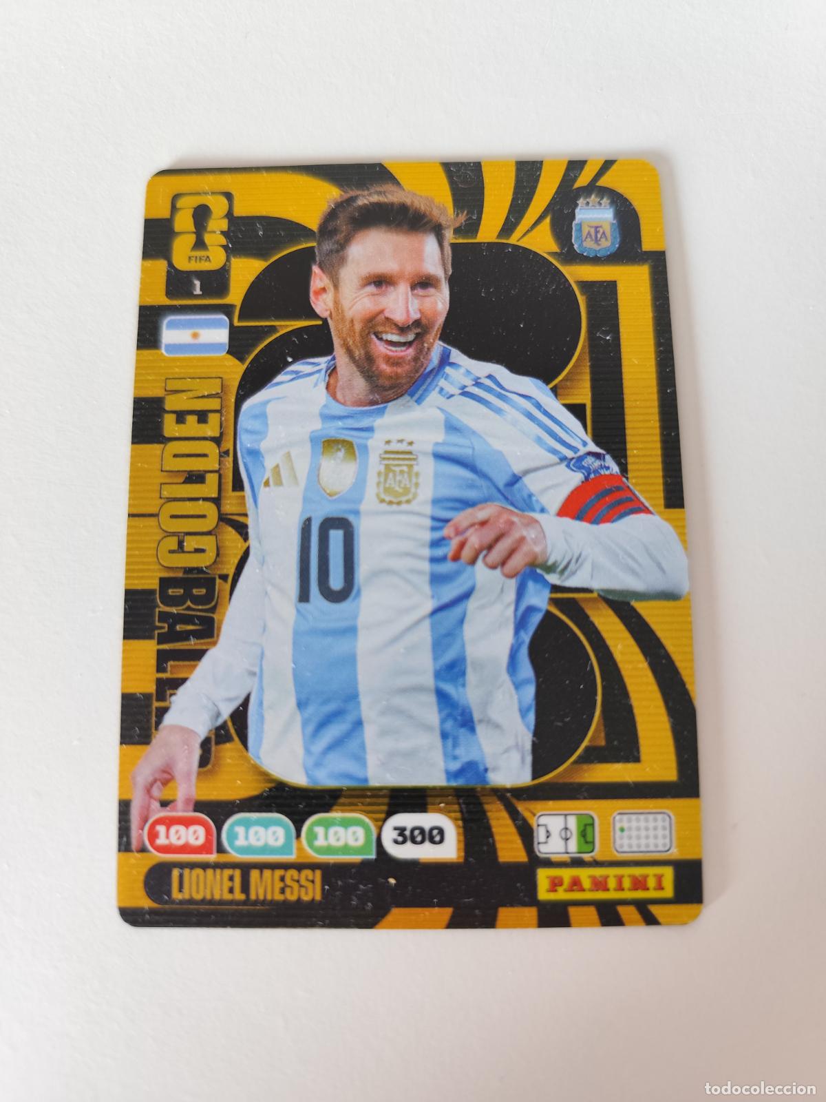 Cromos de F&uacute;tbol: Cromo Tarjeta Messi Adrenalyn Fifa Word Cup 2026 Golden Baller de Panini