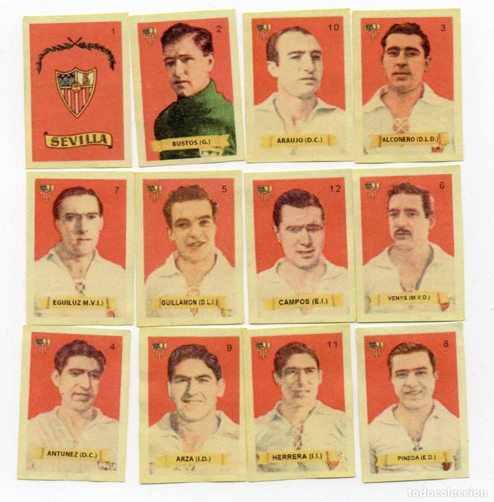 Cromos de F&uacute;tbol: SEVILLA, 1949, DE AZAFRANES SALSAFINA