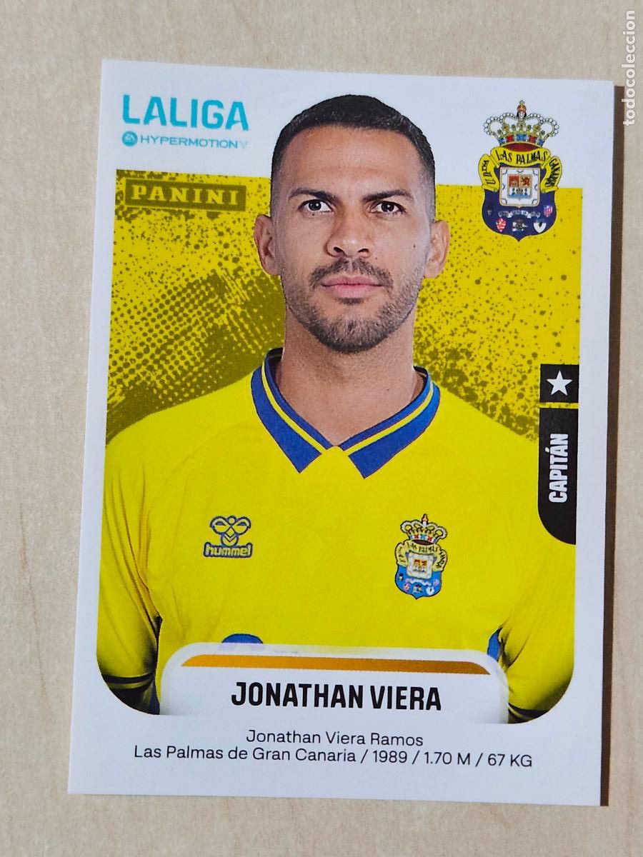 Cromos de F&uacute;tbol: N&ordm; 261 JONATHAN VIERA - LAS PALMAS - CROMO - LIGA HYPERMOTION 2025 2026 SEGUNDA DIVISION 25 26