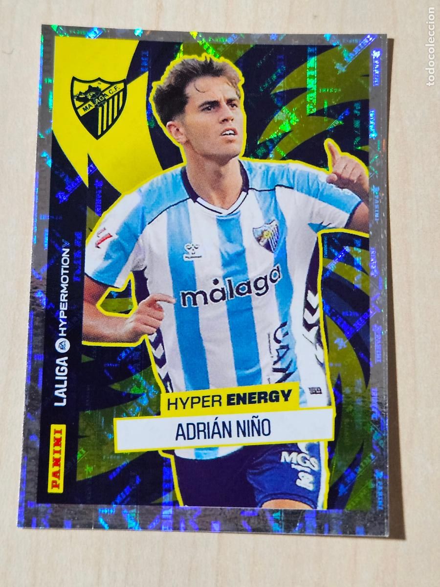 Cromos de F&uacute;tbol: N&ordm; 465 ADRIAN NI&Ntilde;O - HYPER ENERGY - LIGA HYPERMOTION 2025 2026 SEGUNDA DIVISION 25 26