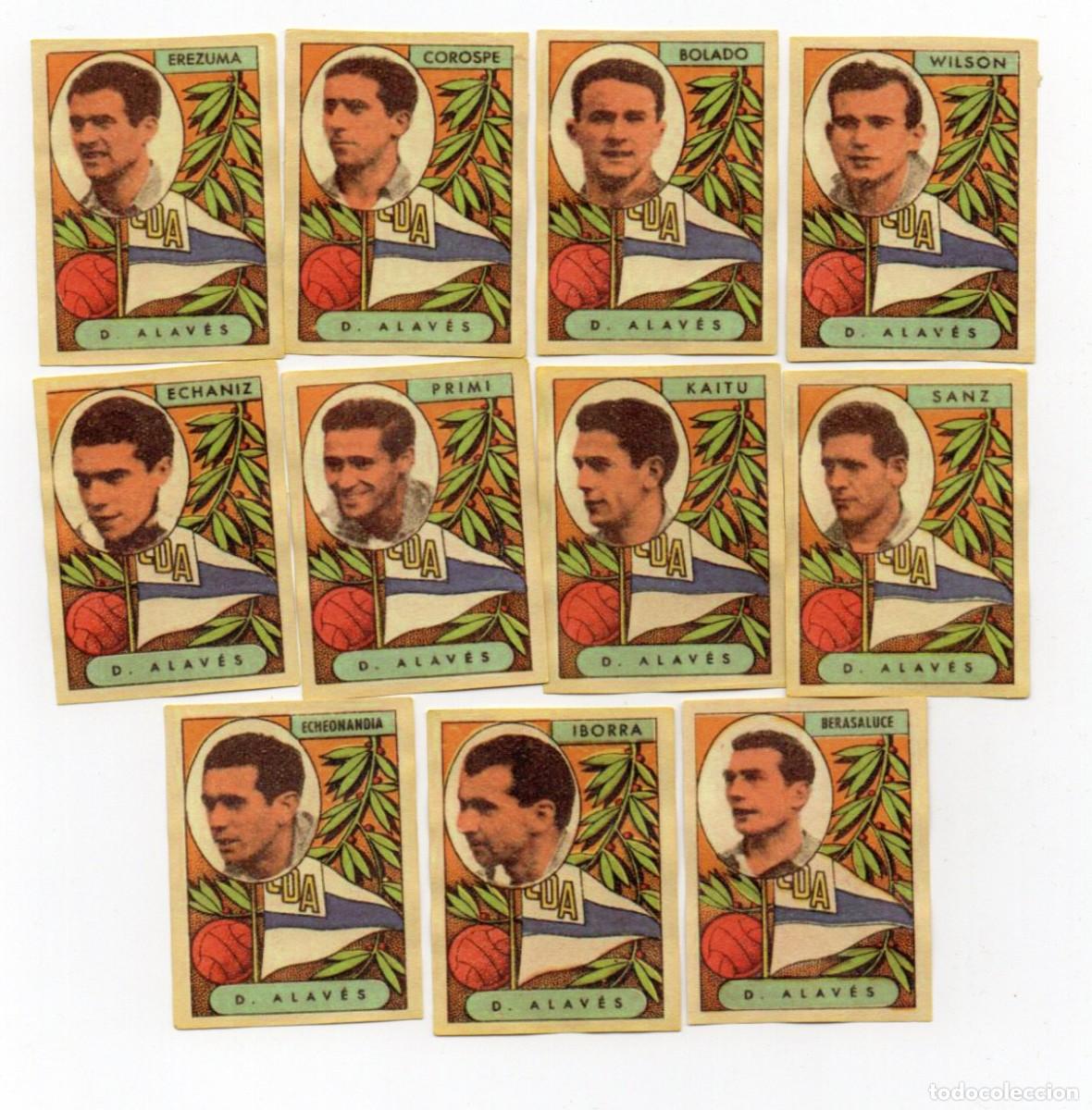 Cromos de F&uacute;tbol: ALAVES, 1955, DE FRARMACIA SERRA,