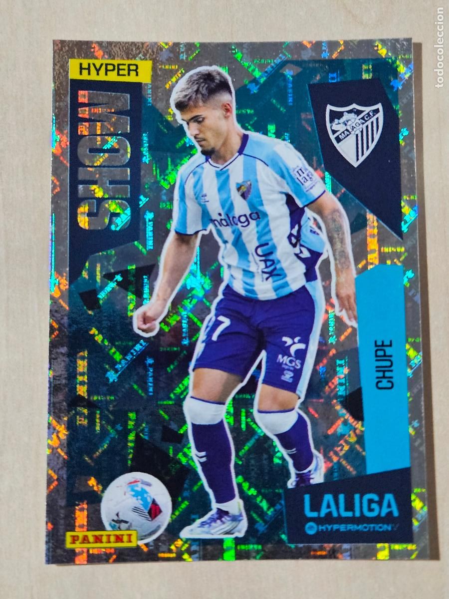 Cromos de F&uacute;tbol: N&ordm; 425 CHUPE - HYPER SHOW - LIGA HYPERMOTION 2025 2026 SEGUNDA DIVISION 25 26
