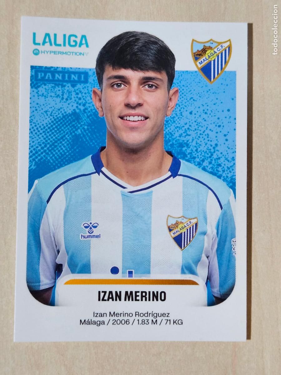 Cromos de F&uacute;tbol: N&ordm; 298 IZAN MERINO - MALAGA - CROMO - LIGA HYPERMOTION 2025 2026 SEGUNDA DIVISION 25 26