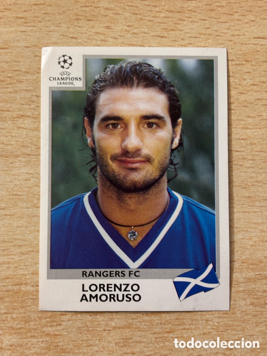Cromos de F&uacute;tbol: # 208 Amoruso Rangers FC Champions League 99 00 1999 2000 sin pegar