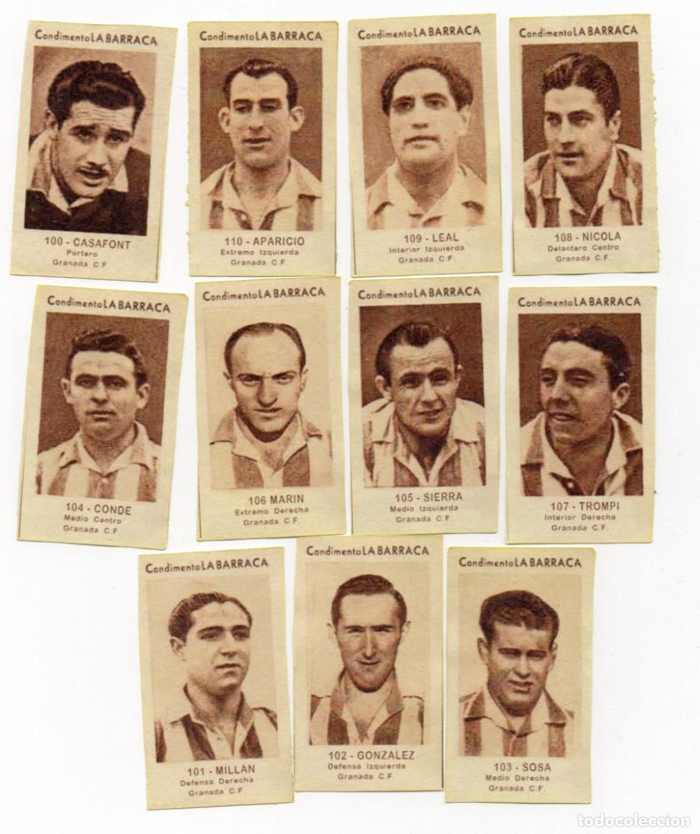 Cromos de f&uacute;tbol: GRANADA 1943. DE CONDIMENTOS LA BARRACA. - Foto 1