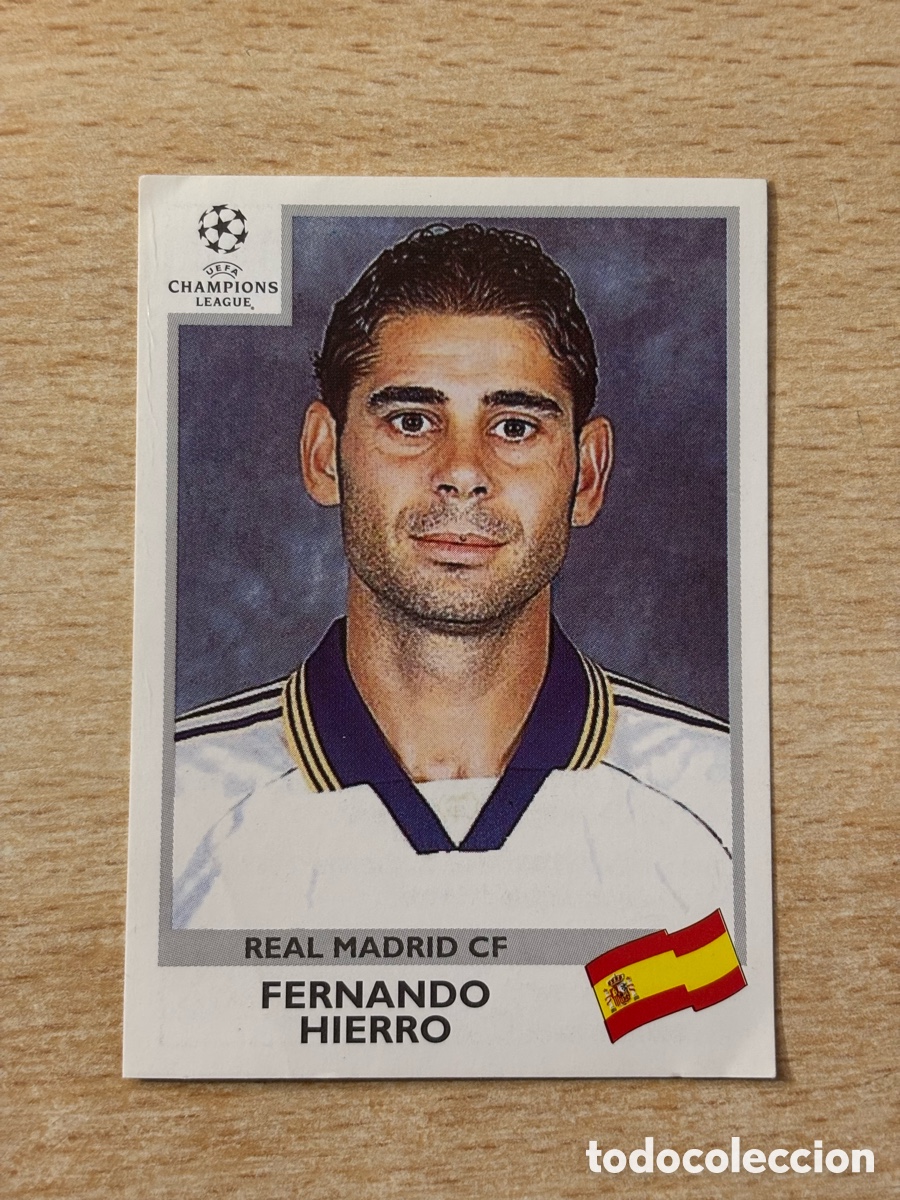 Cromos de F&uacute;tbol: # 192 Hierro Real Madrid Champions League 99 00 1999 2000 sin pegar