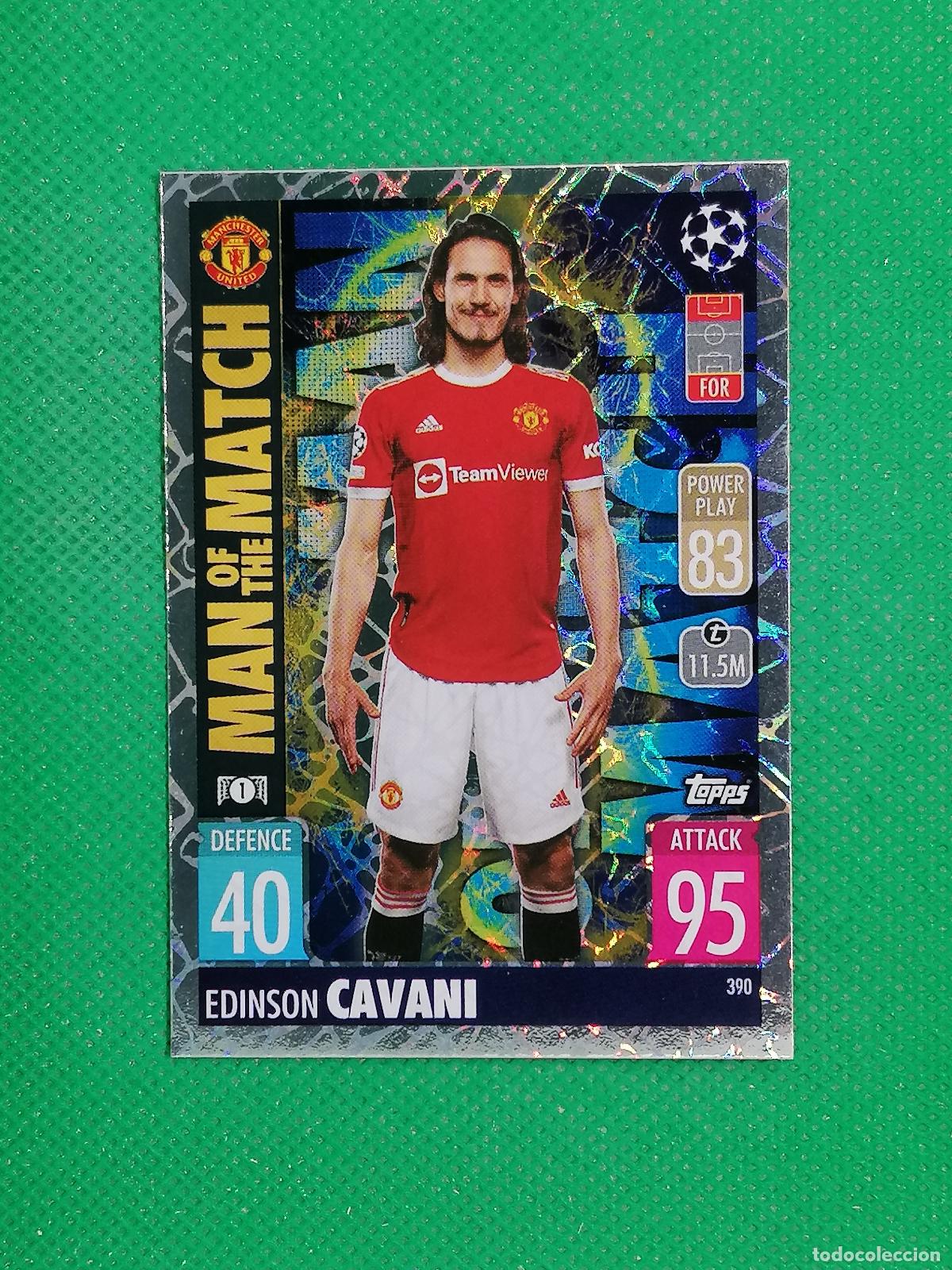 Cromos de F&uacute;tbol: 390 EDINSON CAVANI MAN OF THE MATCH ⚽TOPPS MATCH ATTAX CHAMPIONS 2021 2022 21 22 ⚽