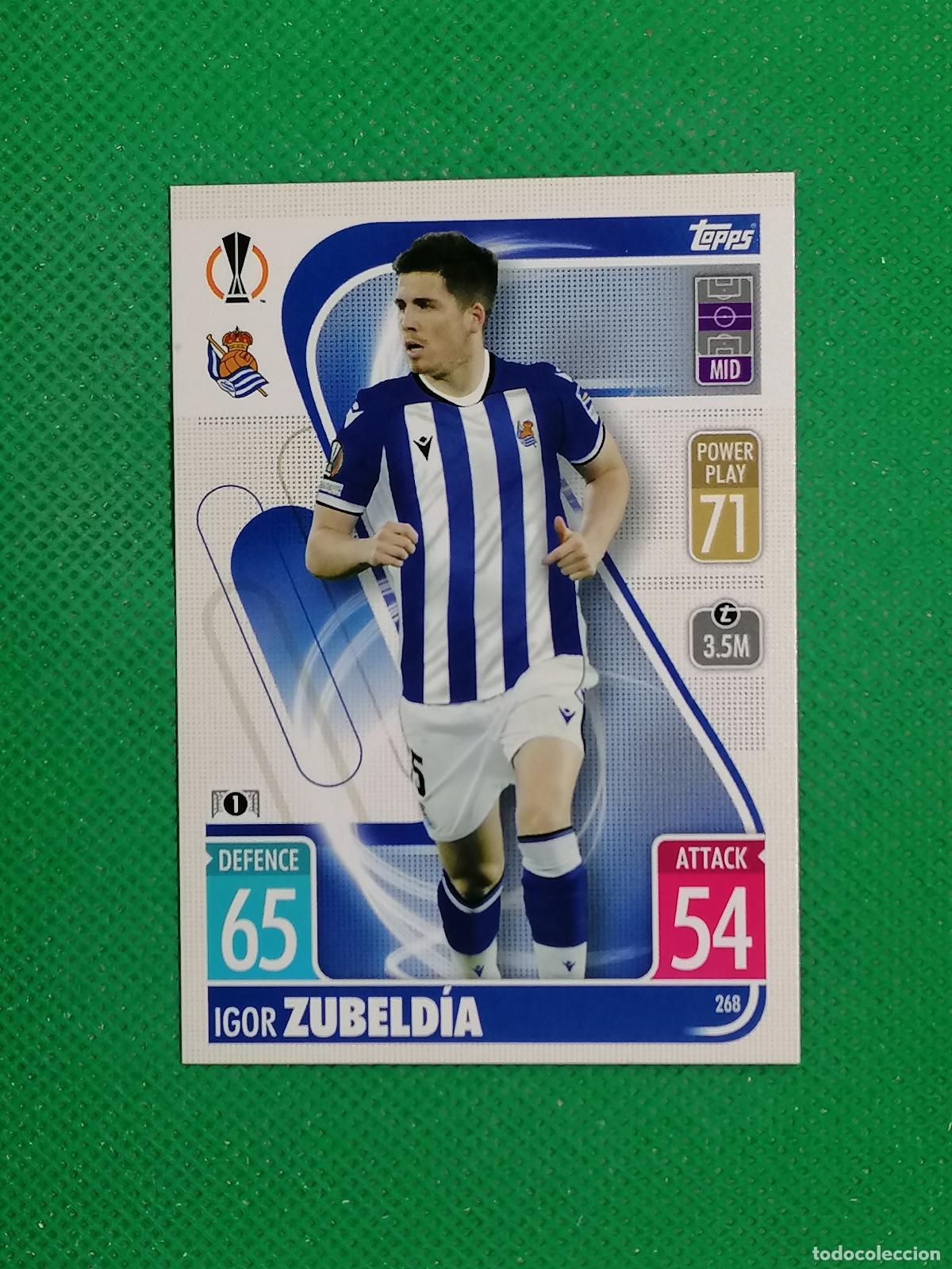 Cromos de F&uacute;tbol: 268 IGOR ZUBLEDIA REAL SOCIEDAD ⚽TOPPS MATCH ATTAX CHAMPIONS 2021 2022 21 22 ⚽