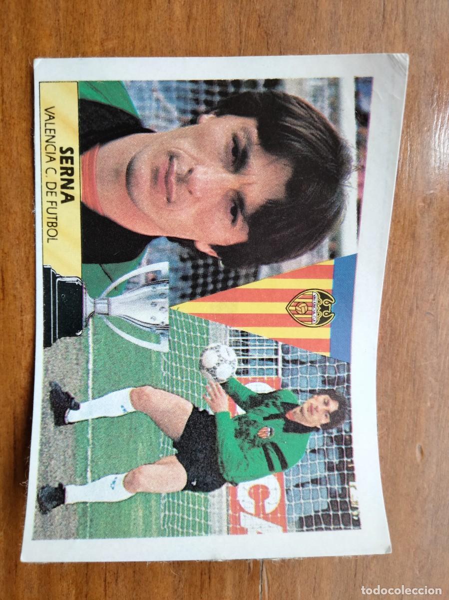 Cromos de F&uacute;tbol: Serna baja Valencia cromo &aacute;lbum liga Este 87 88