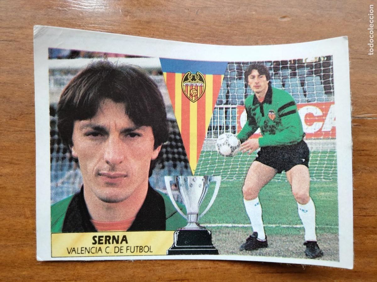Fu&szlig;ball-Sticker: Serna baja Valencia cromo &aacute;lbum liga Este 87 88