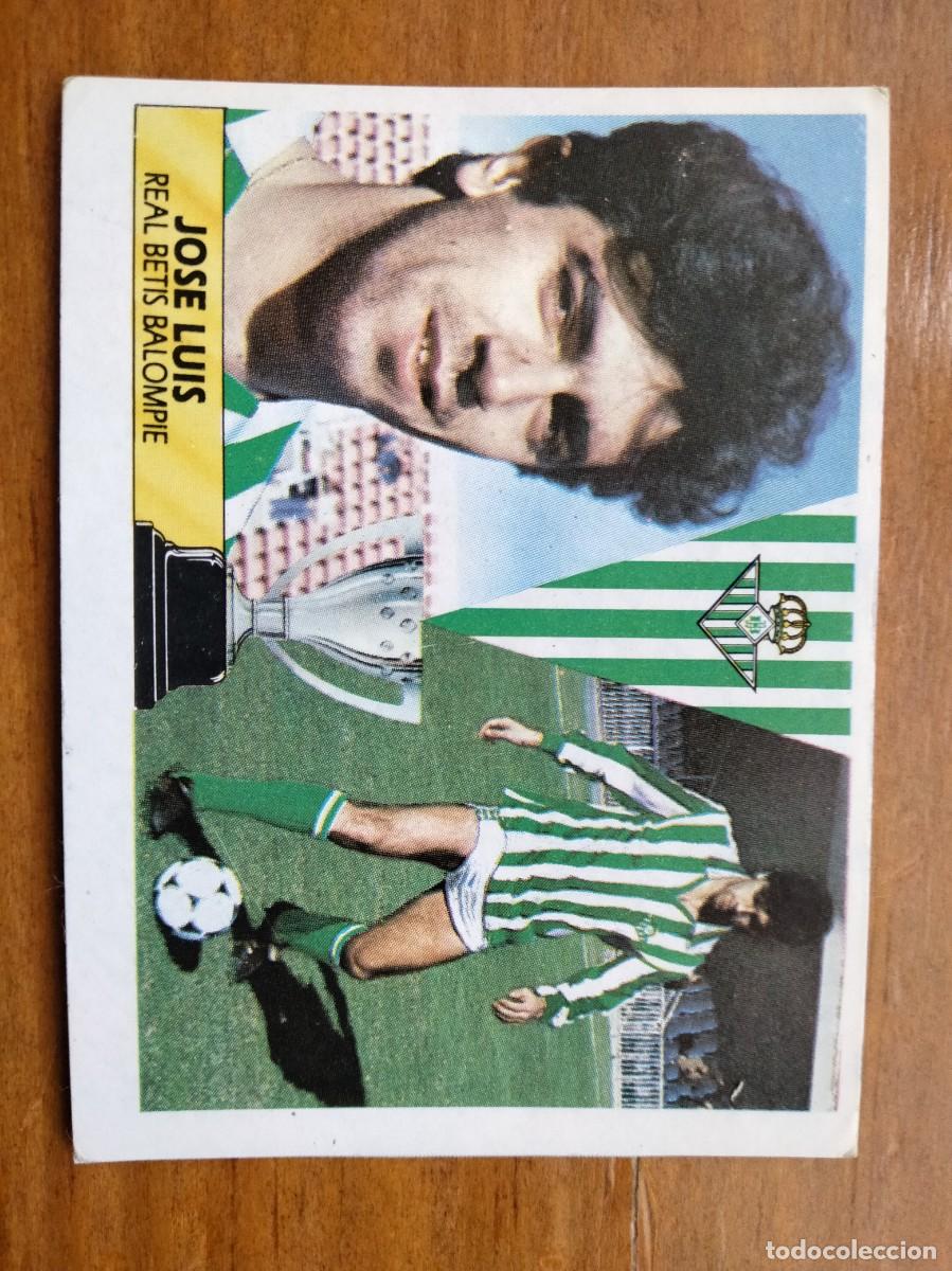 Cromos de F&uacute;tbol: Jose Luis coloca Betis cromo &aacute;lbum liga Este 87 88