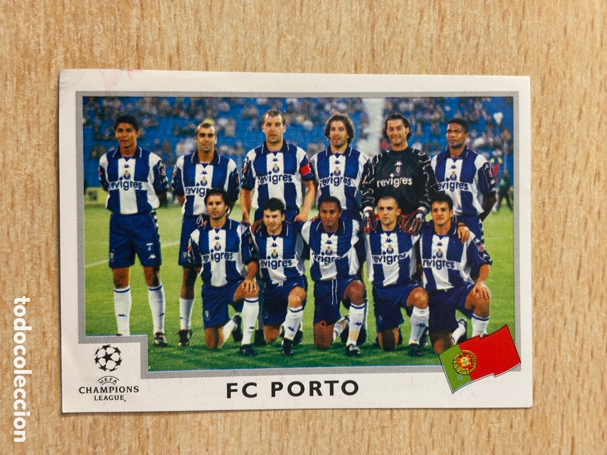 Cromos de F&uacute;tbol: # 154 Plantilla Porto Champions League 99 00 1999 2000 sin pegar