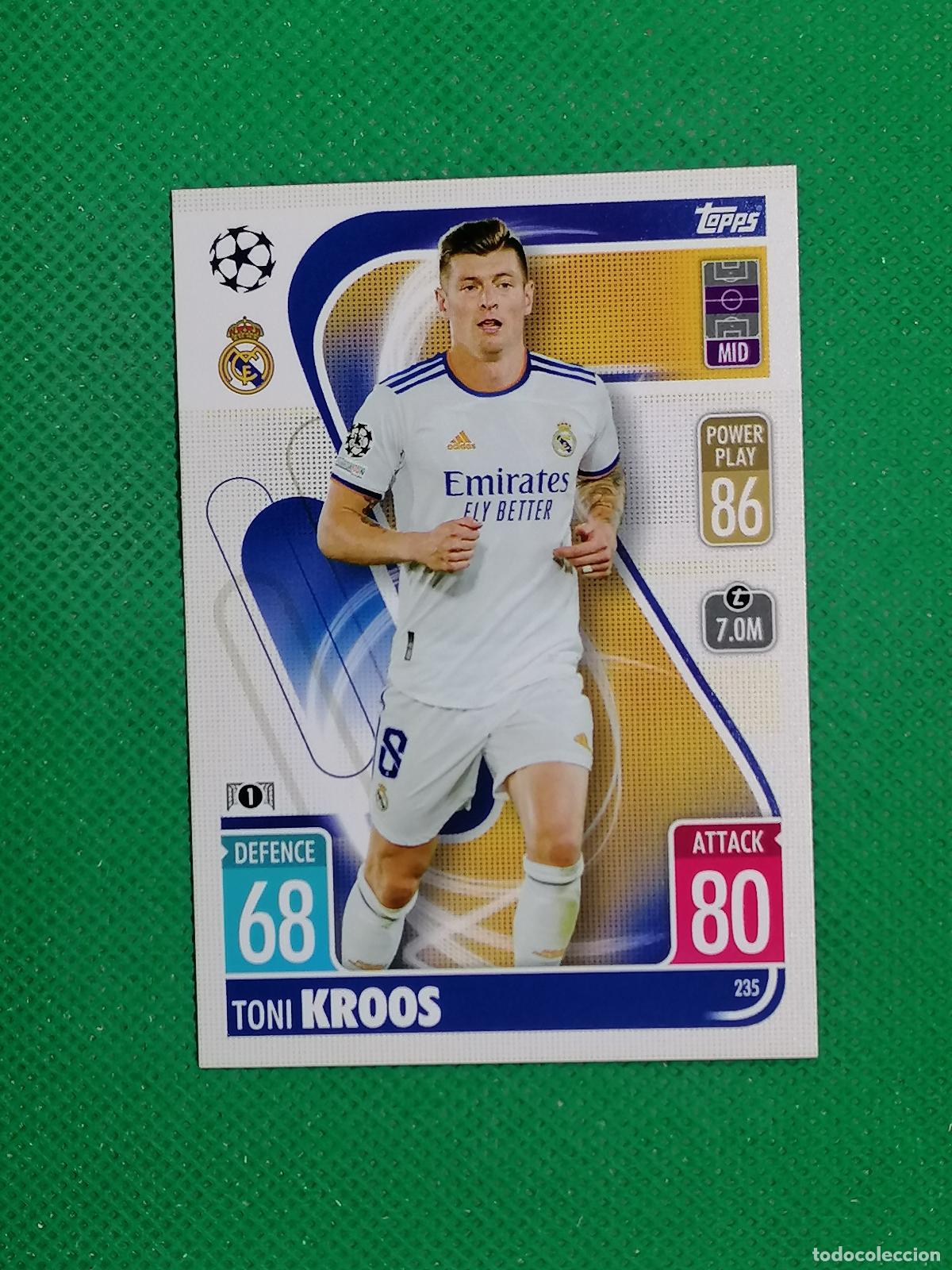Cartes &agrave; collectionner de Football: 235 TONI KROOS REAL MADRID ⚽TOPPS MATCH ATTAX CHAMPIONS 2021 2022 21 22 ⚽
