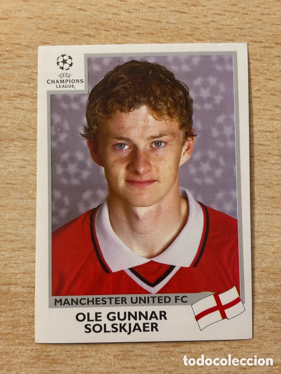 Cromos de F&uacute;tbol: # 136 Solskjaer Manchester United Champions League 99 00 1999 2000 sin pegar