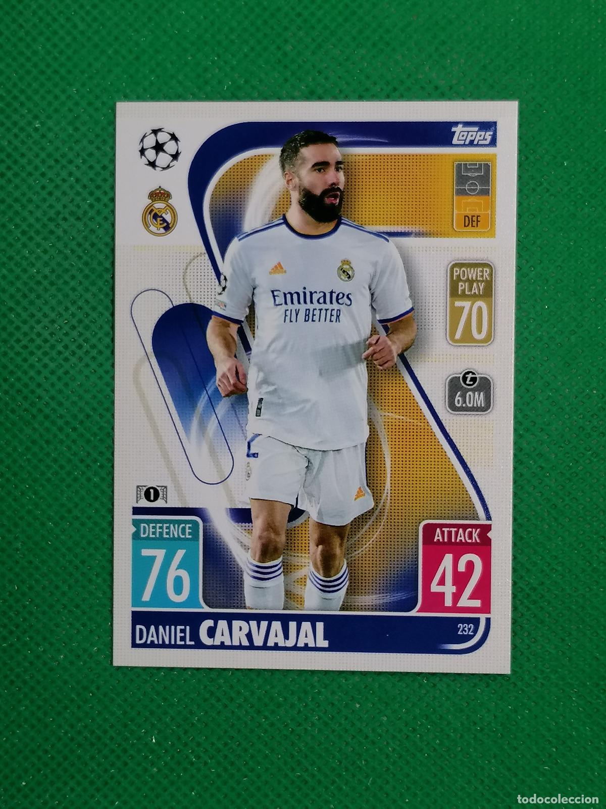 Cromos de F&uacute;tbol: 232 DANIEL CARVAJAL REAL MADRID ⚽TOPPS MATCH ATTAX CHAMPIONS 2021 2022 21 22 ⚽
