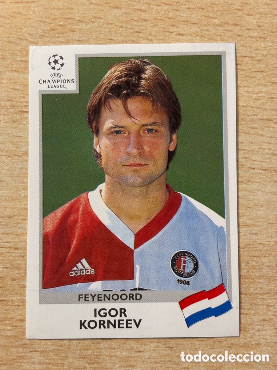 Cromos de F&uacute;tbol: # 97 Korneev Feyenoord Champions League 99 00 1999 2000 sin pegar