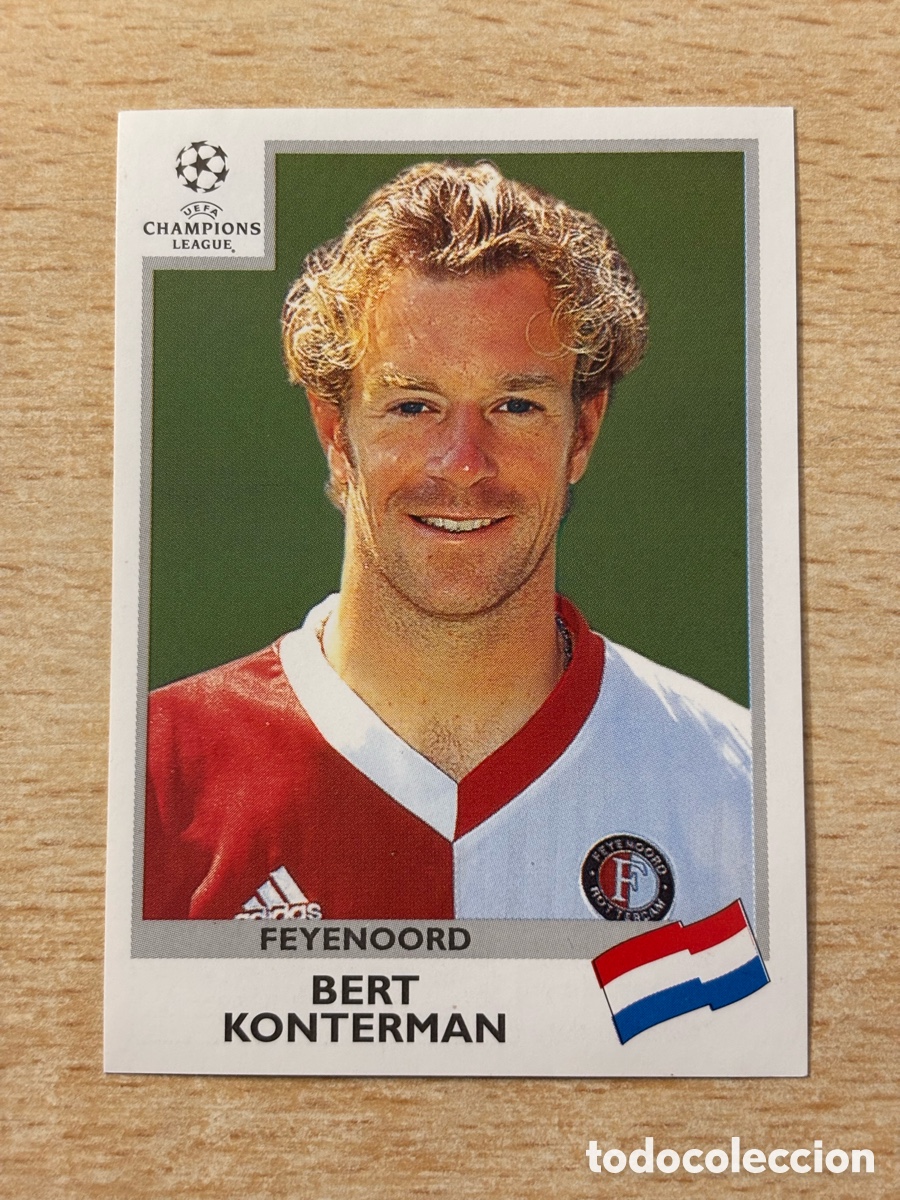 Cromos de F&uacute;tbol: # 89 Konterman Feyenoord Champions League 99 00 1999 2000 sin pegar