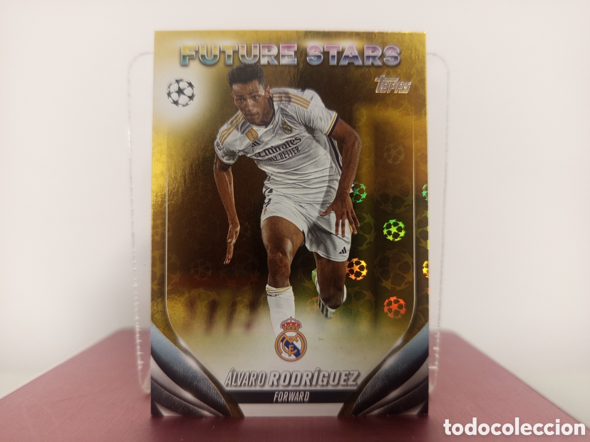 Fu&szlig;ball-Sticker: ❇️ CROMO ⚽ ALVARO RODRIGUEZ REAL MADRID TOPPS FUTURE STARS 2024 BALONES BRILLANTES ❇️
