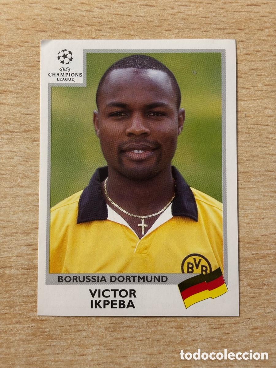 Cromos de F&uacute;tbol: # 67 Ikpeba Borussia Dortmund Champions League 99 00 1999 2000 sin pegar