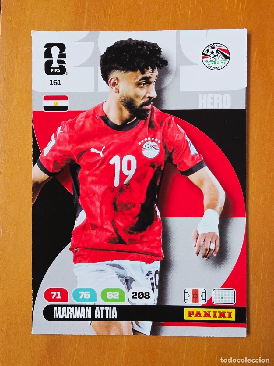 Cromos de F&uacute;tbol: 161 Marwan Attia, Hero, Egipto, Panini Adrenalyn XL Fifa World Cup 2026 Mundial 26