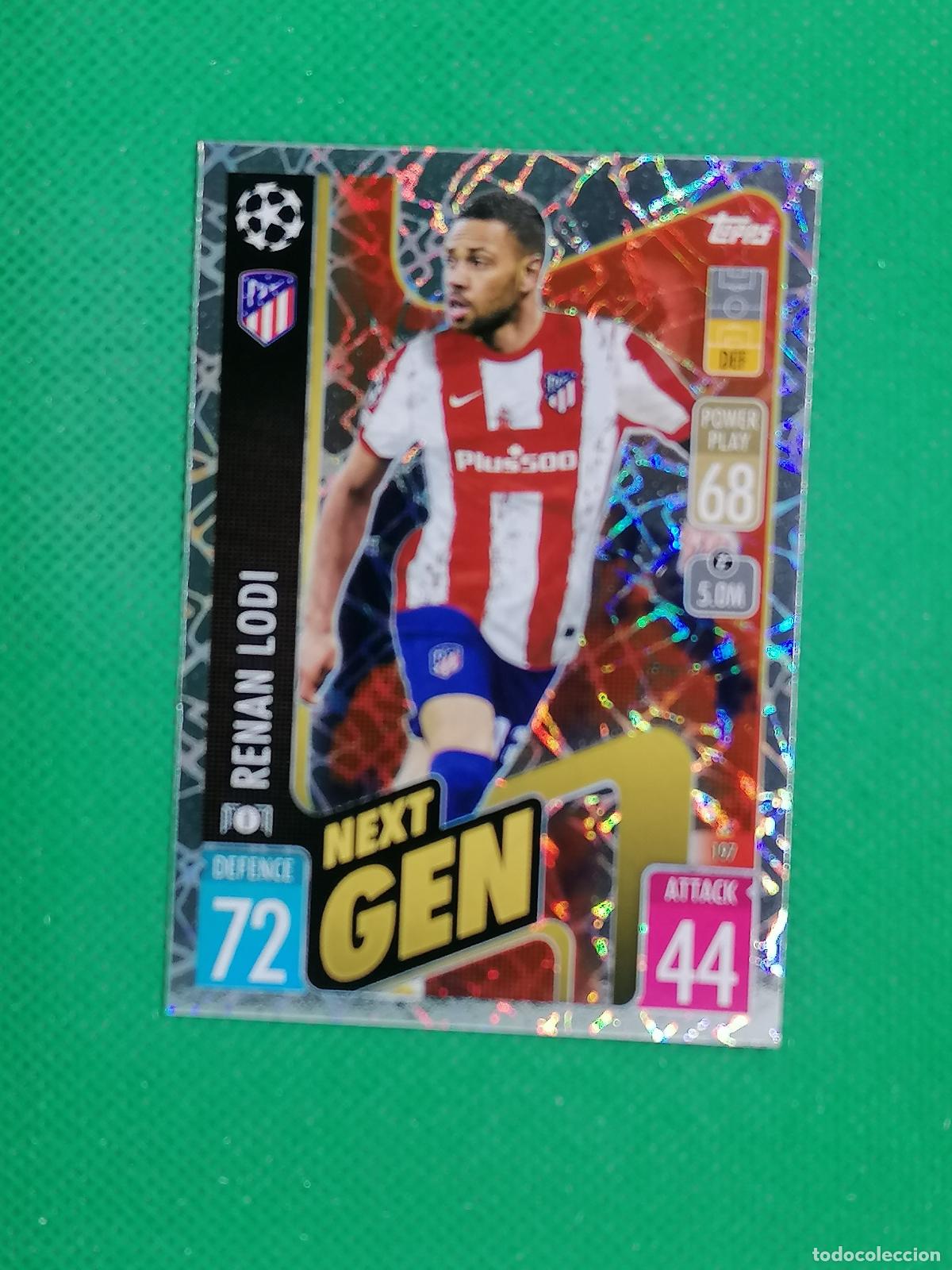Cromos de F&uacute;tbol: 197 RENAN LODI ATLETICO DE MADRID ⚽TOPPS MATCH ATTAX CHAMPIONS 2021 2022 21 22 ⚽
