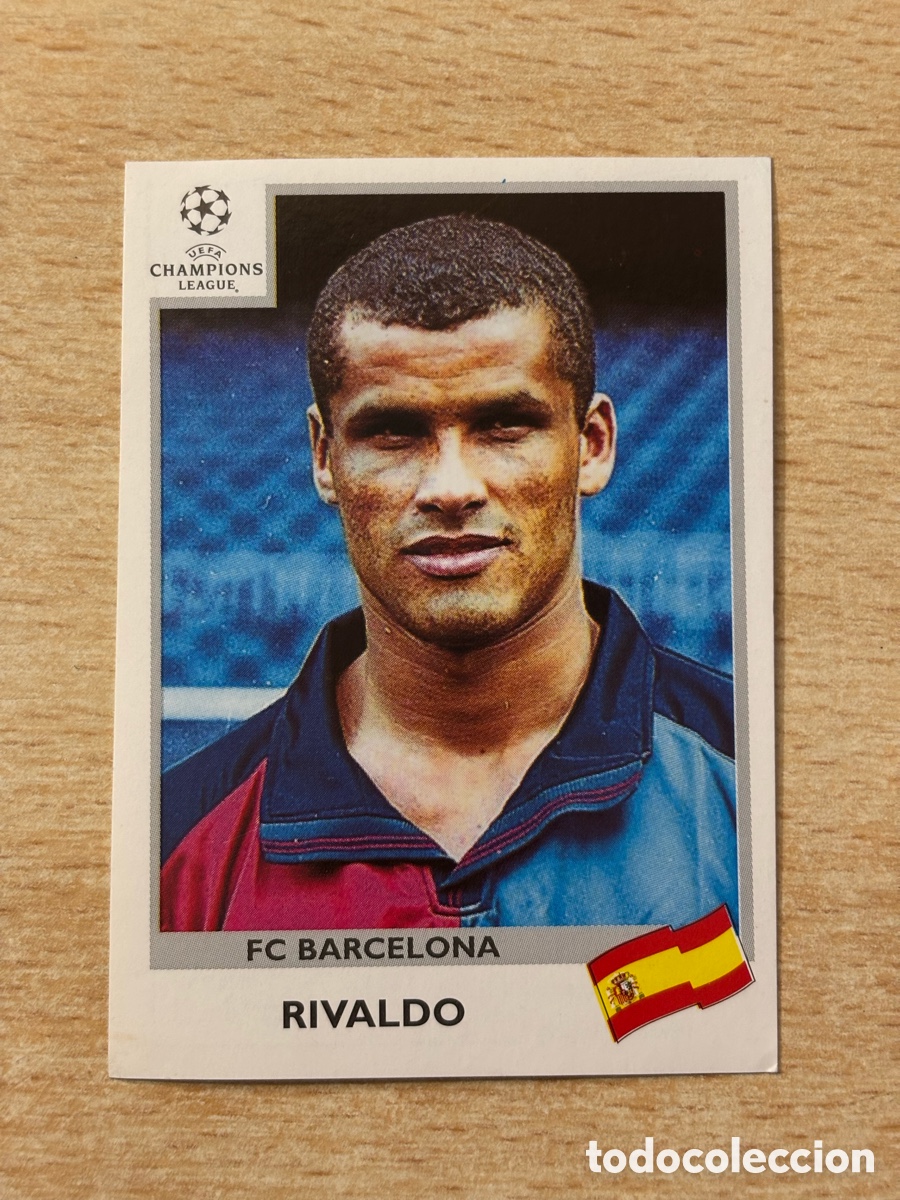 Cromos de F&uacute;tbol: # 51 Rivaldo FC Barcelona Champions League 99 00 1999 2000 sin pegar