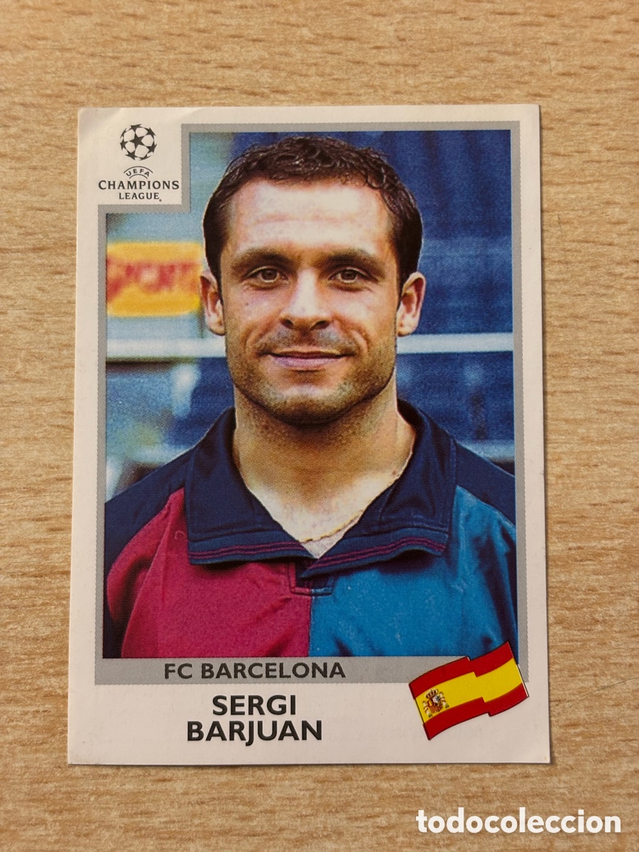 Cromos de F&uacute;tbol: # 41 Sergi Barjuan FC Barcelona Champions League 99 00 1999 2000 sin pegar