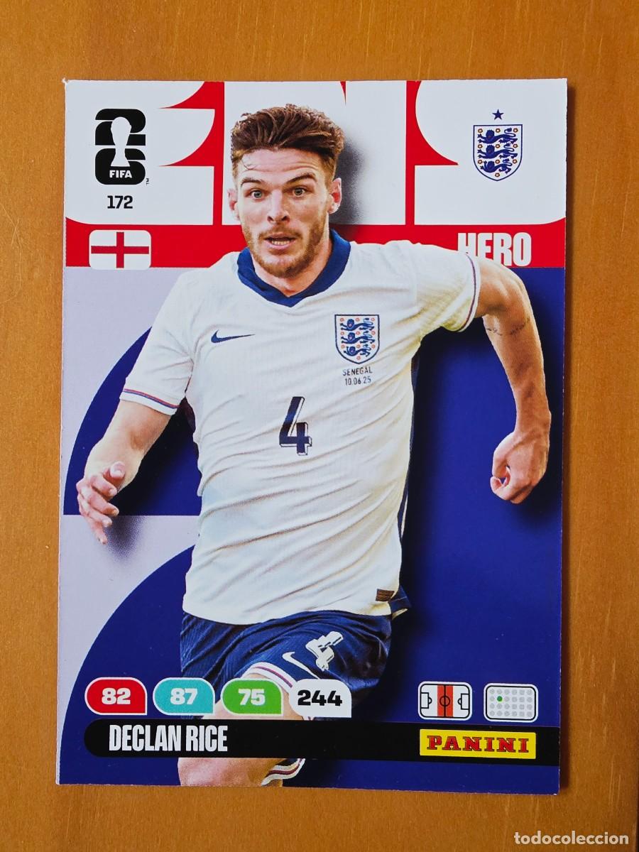 Cromos de F&uacute;tbol: 172 Declan Rice, Hero, Inglaterra, Panini Adrenalyn XL Fifa World Cup 2026 Mundial 26