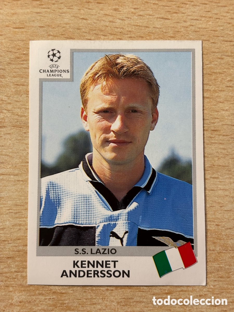 Cromos de F&uacute;tbol: # 17 Andersson Lazio Champions League 99 00 1999 2000 sin pegar