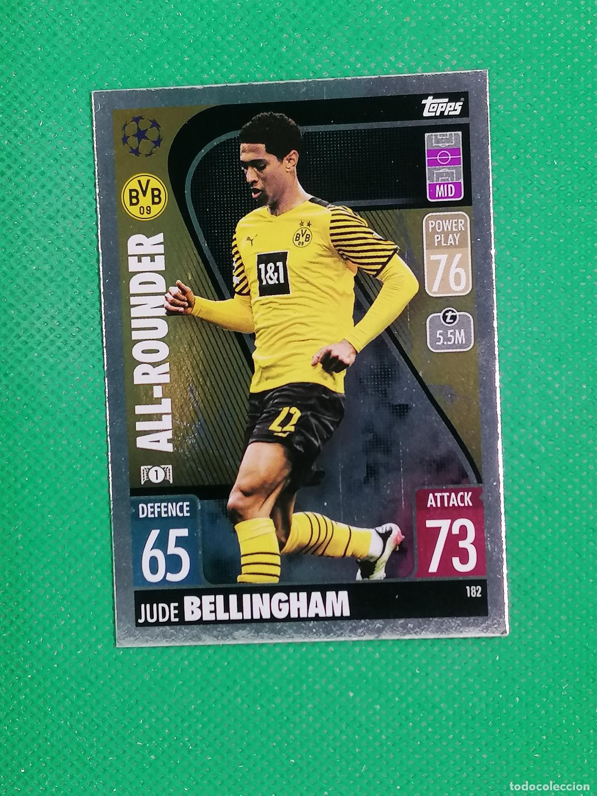 Figurine di Calcio: 182 JUDE BELLINGHAM BORUSSIA ALL ROUNDER ⚽TOPPS MATCH ATTAX CHAMPIONS 2021 2022 21 22 ⚽