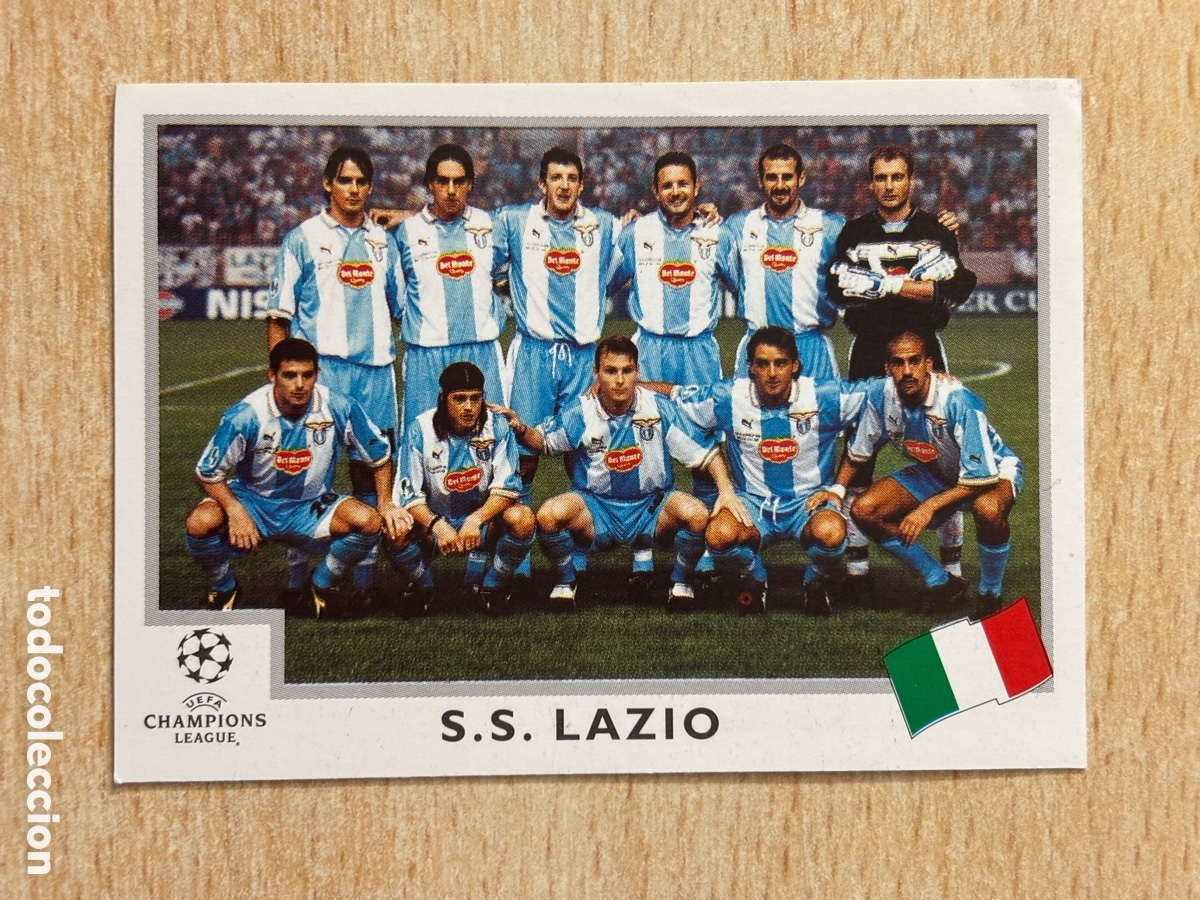 Cartes &agrave; collectionner de Football: # 1 Plantilla Lazio Champions League 99 00 1999 2000 sin pegar