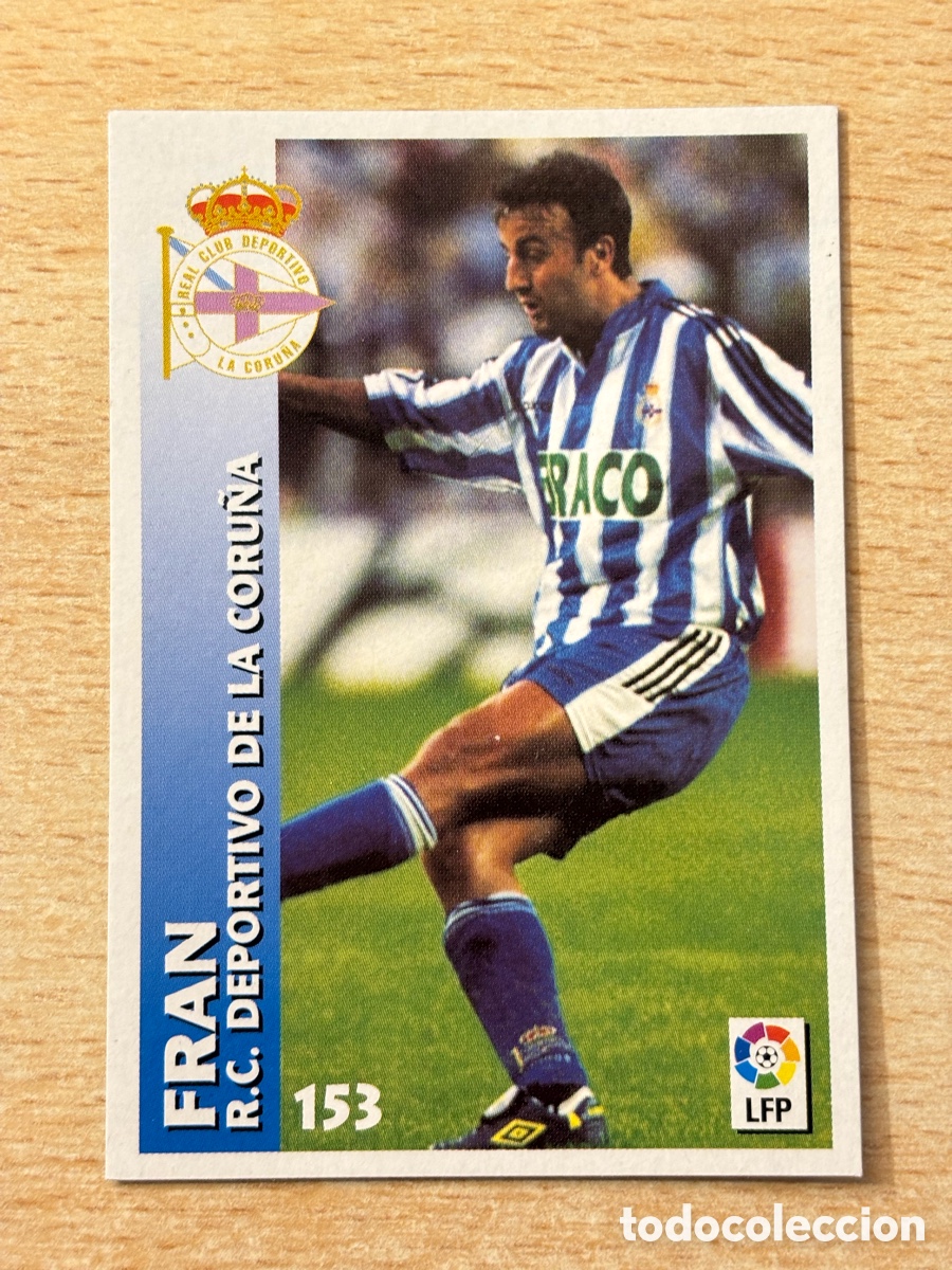 Cartes &agrave; collectionner de Football: # 153 Fran Deportivo La Coru&ntilde;a Chupa Chups 98 99