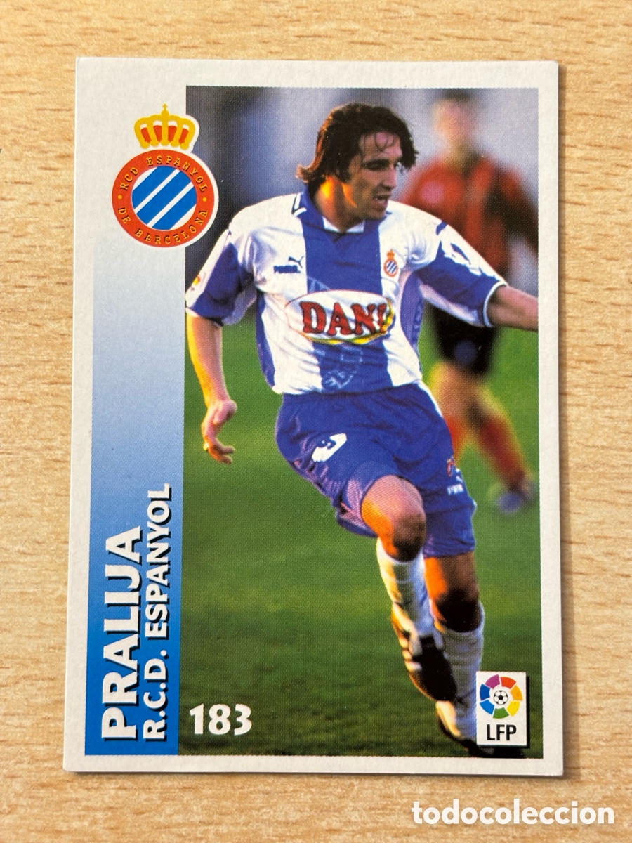 Cromos de F&uacute;tbol: # 183 Pralija RCD Espa&ntilde;ol Chupa Chups 98 99
