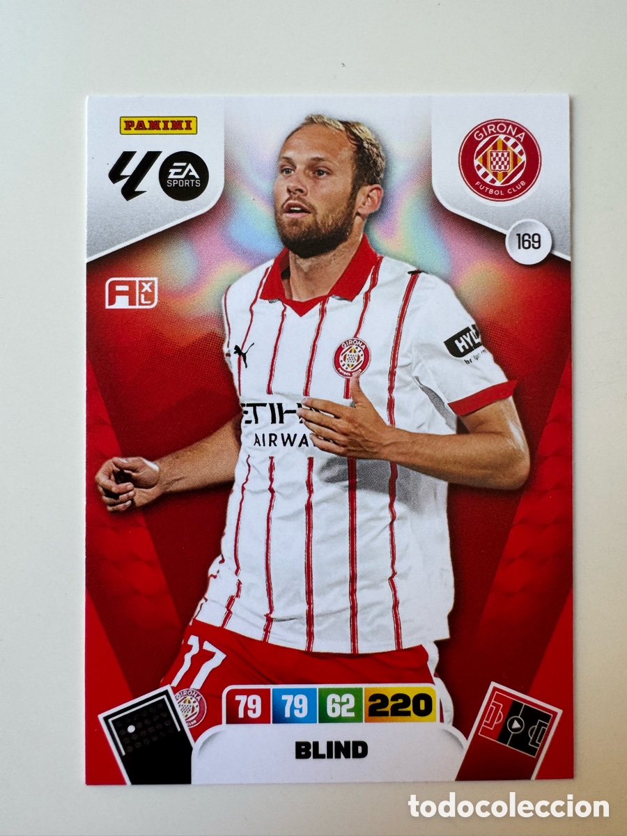 Cromos de F&uacute;tbol: PANINI ADRENALYN XL LIGA EA SPORTS 2025-2026 25-26 &ndash; Daley Blind Girona FC N&ordm; 169