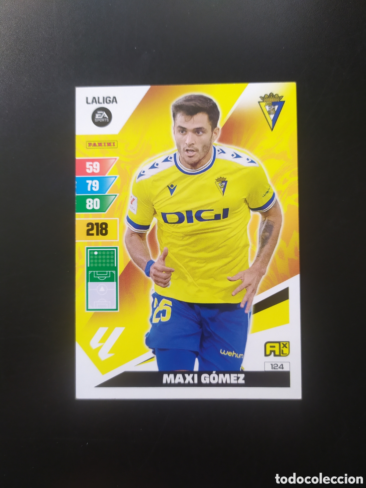 Cromos de F&uacute;tbol: Adrenalyn 2023 2024 23 24 panini Maxi G&oacute;mez n&deg; 124 C&aacute;diz