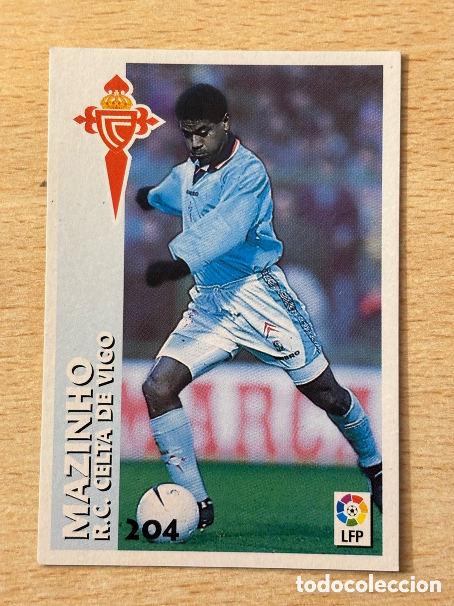 Cromos de F&uacute;tbol: # 204 Mazinho RC Celta de Vigo Chupa Chups 98 99