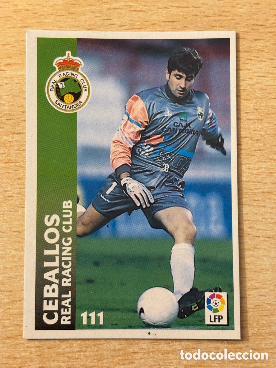 Cromos de F&uacute;tbol: # 111 Ceballos Racing de Santander Chupa Chups 98 99