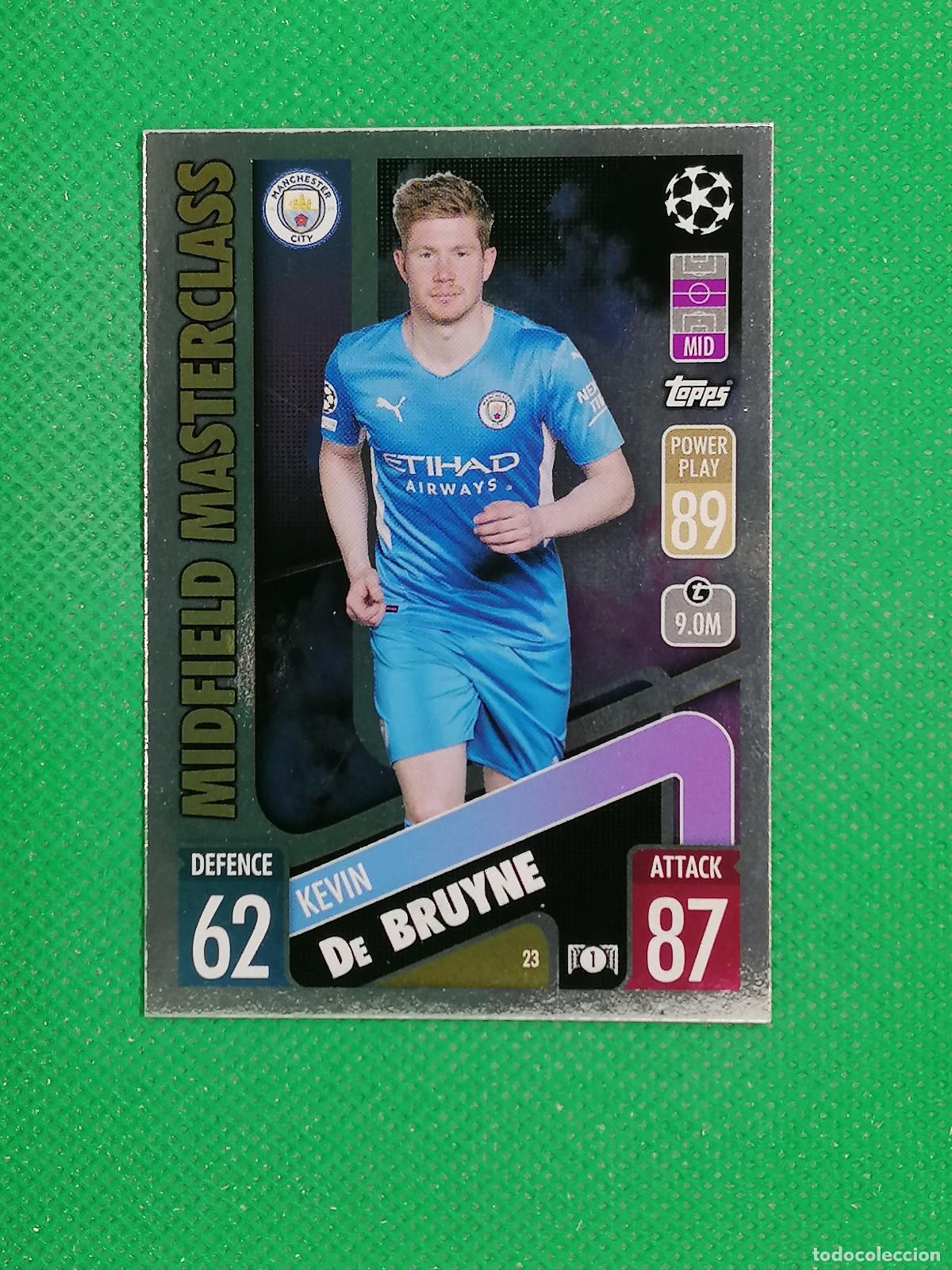 Cromos de F&uacute;tbol: 23 KEVIN DE BRUYNE MANCHESTER CITY MAESTRO ⚽TOPPS MATCH ATTAX CHAMPIONS 2021 2022 21 22 ⚽