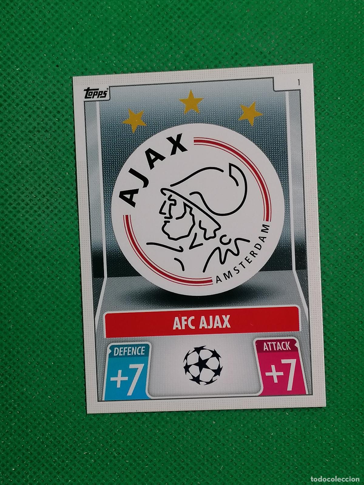 Cromos de F&uacute;tbol: 1 ESCUDO AJAX ⚽TOPPS MATCH ATTAX CHAMPIONS 2021 2022 21 22 ⚽