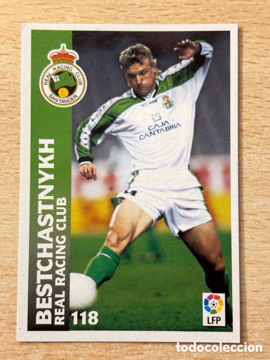Cromos de F&uacute;tbol: # 118 Bestchastnykh Racing de Santander Chupa Chups 98 99