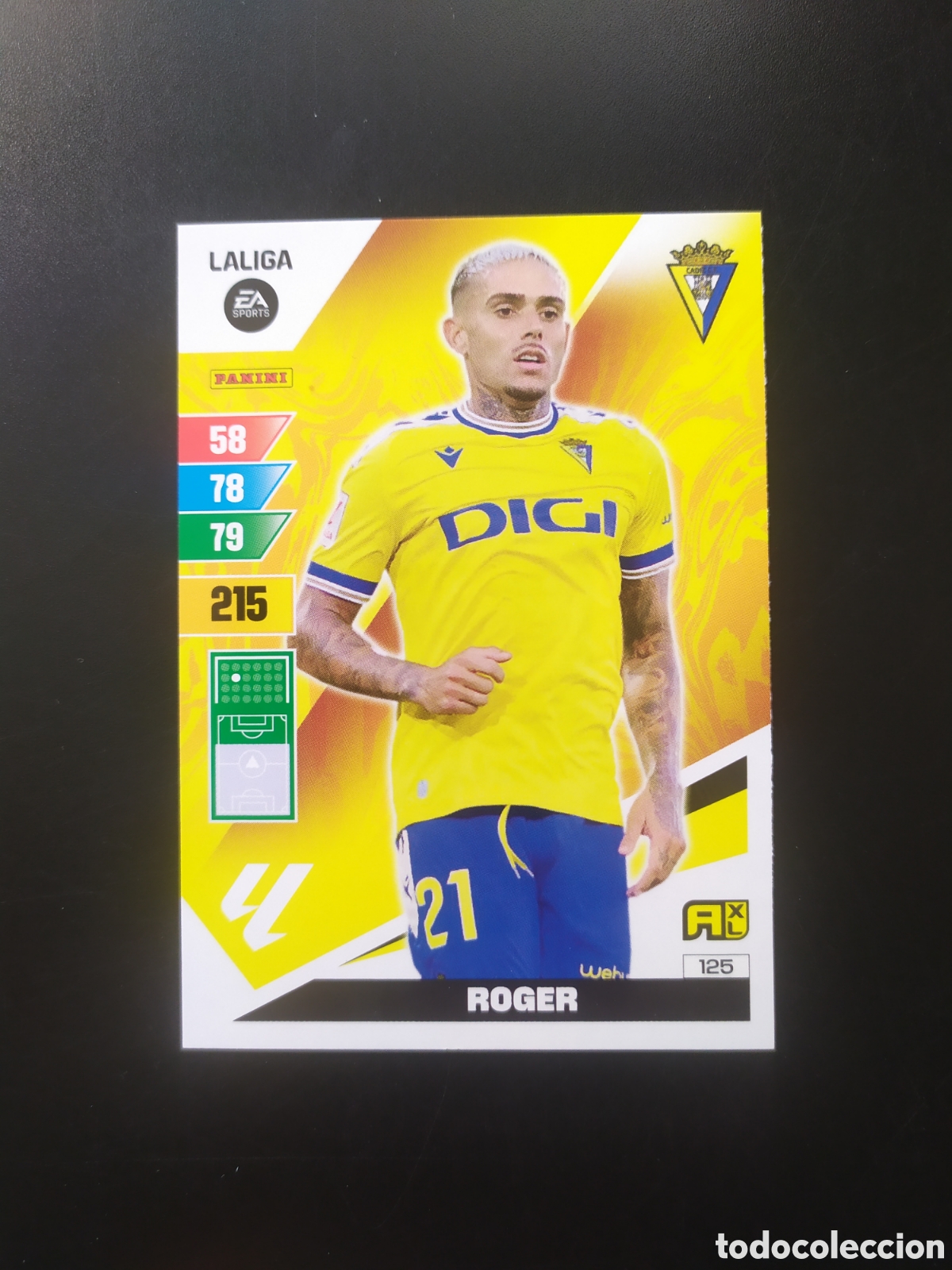 Cromos de F&uacute;tbol: Adrenalyn 2023 2024 23 24 panini Roger n&deg; 125 C&aacute;diz