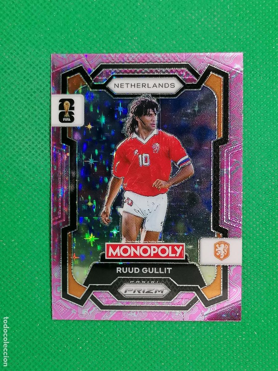 Cromos de F&uacute;tbol: 75 RUUD GULLIT HOLANDA PINK PARALELA ⚽ PANINI PRIZM MONOPOLY FIFA WORLD CUP 26 2026 ⚽