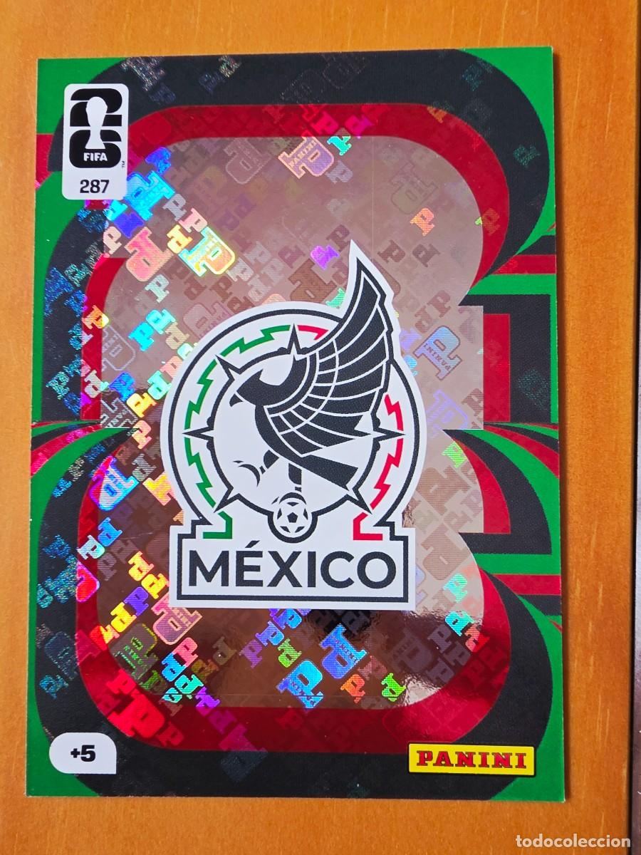 Cromos de F&uacute;tbol: 287 Escudo Logo M&eacute;xico, Panini Adrenalyn XL Fifa World Cup 2026 Mundial 26
