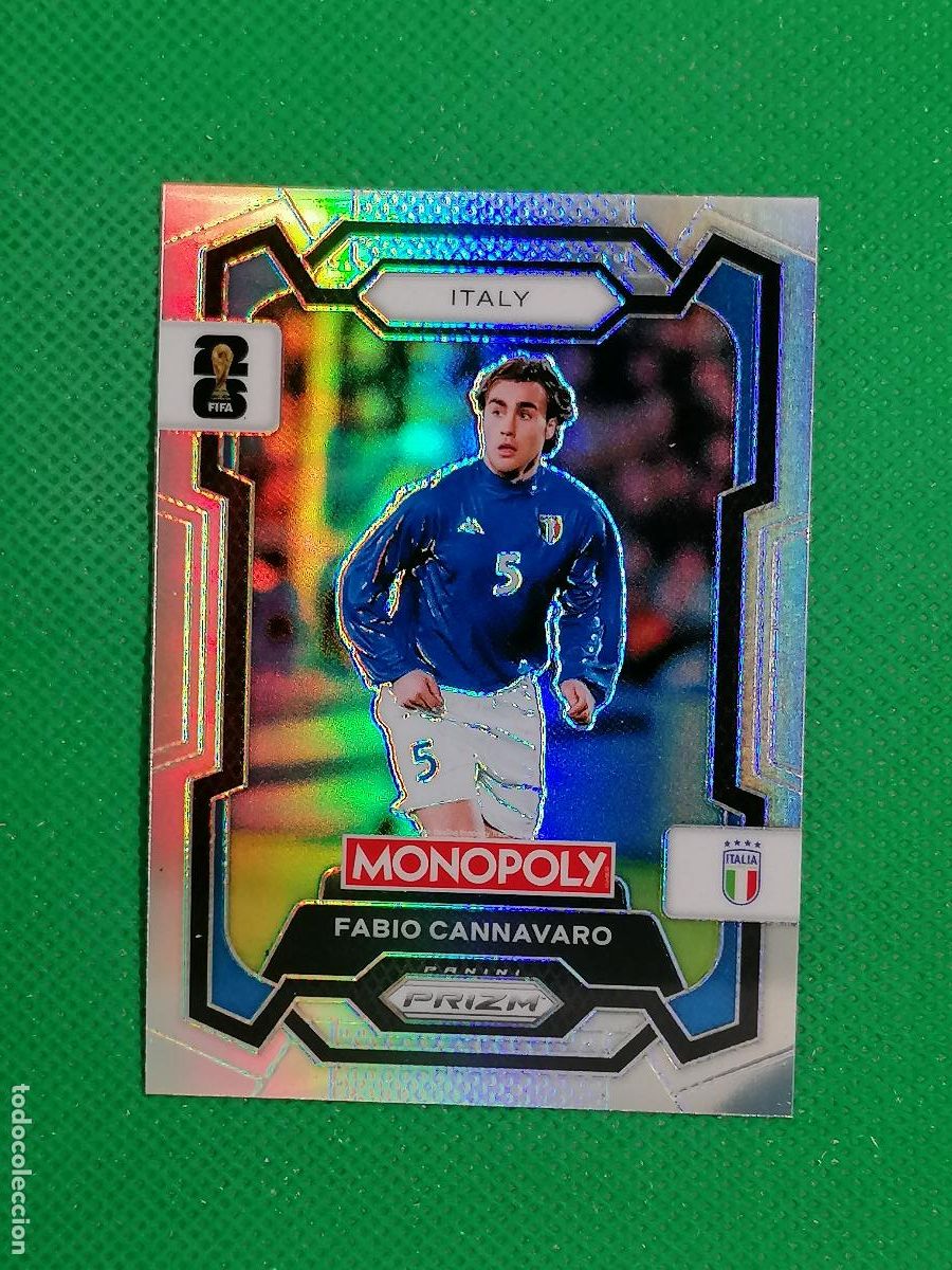 Cromos de F&uacute;tbol: 36 FABIO CANNAVARO ITALIA SILVER PARALELA ⚽ PANINI PRIZM MONOPOLY FIFA WORLD CUP 26 2026 ⚽